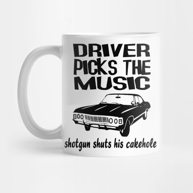 Supernatural Driver Picks The Music T-Shirt by CreatingChaos